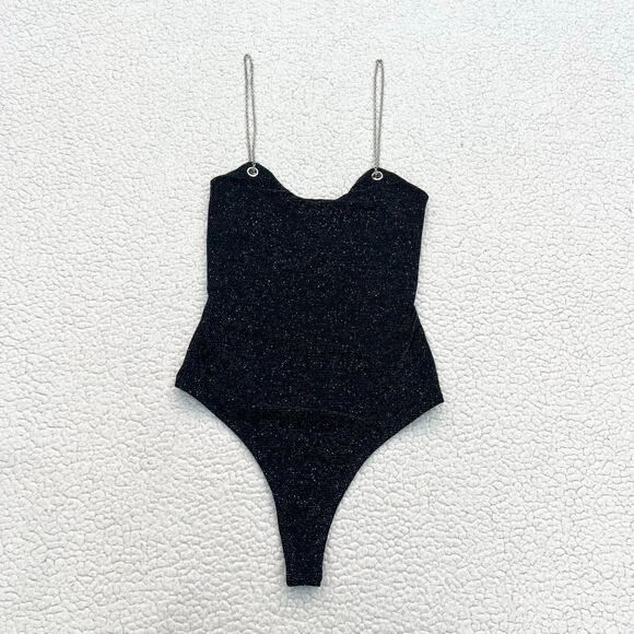 REVOLVE Tops - Superdown Revolve Sav Chain Strap Bodysuit